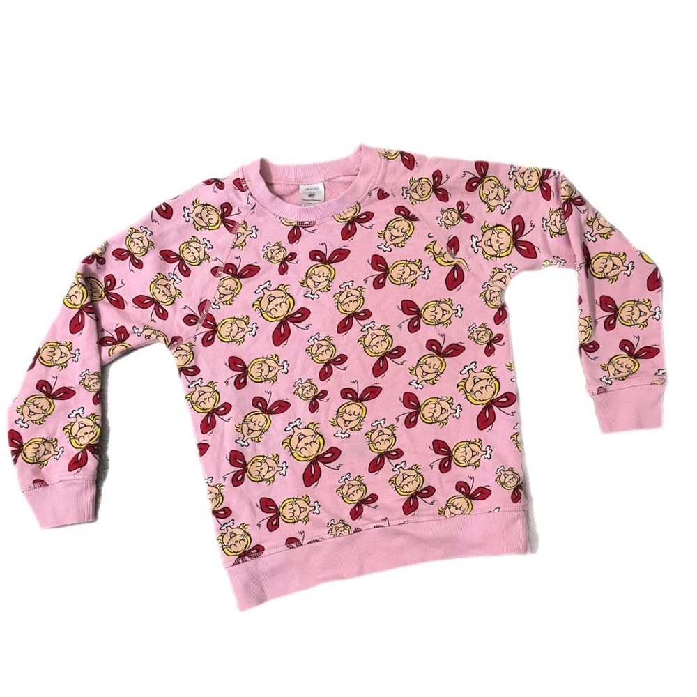 Hanna Andersson Girls Grinch Cindy Lou Who Sweatshirt Size 130